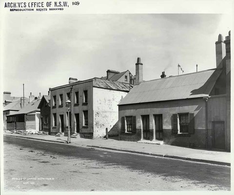 Princes Street, The Rocks 1901, 1901–09