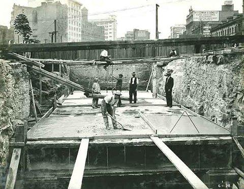 Building works Sydney, 1928