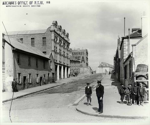 Harrington Street, The Rocks, 1901