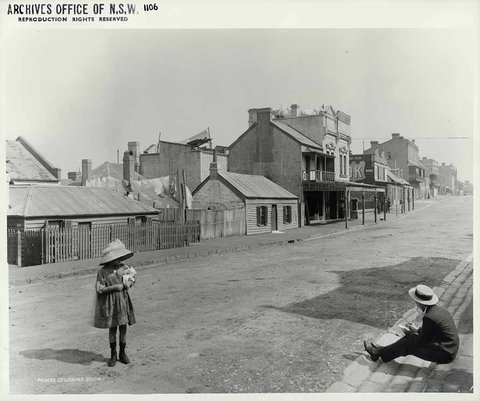 Princes Street, The Rocks, 1901