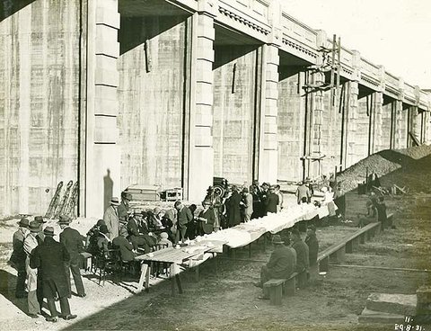 Sydney Harbour Bridge - tree planting ceremony, c. 1931