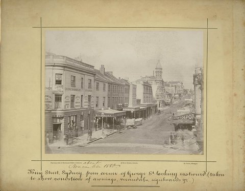 King Street, Sydney 1880, c. 1880