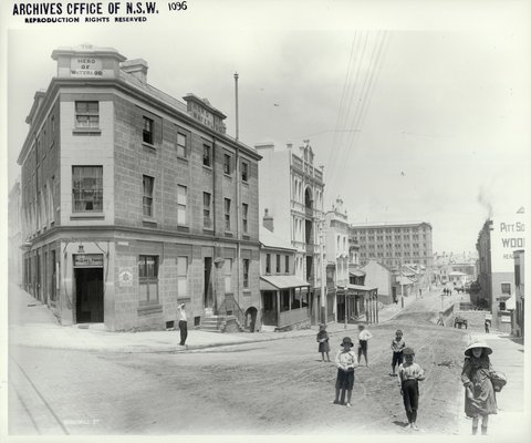 The Hero of Waterloo in The Rocks, 1901