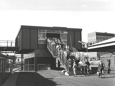 Railway station - Campbelltown, c. 1968