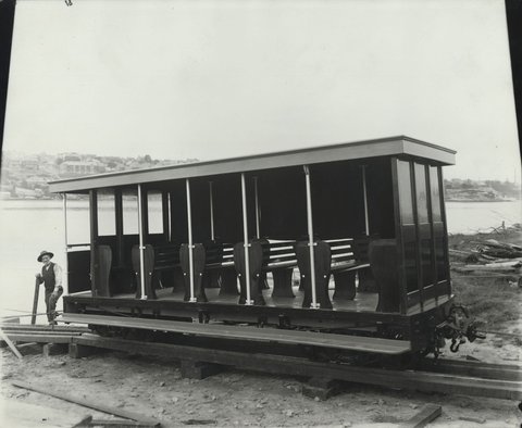 Cable tram trailer, c. 1907