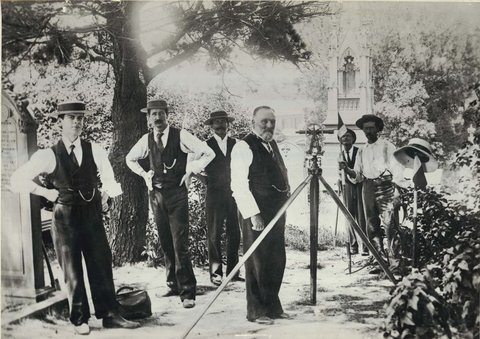 Surveying for Central Station, 1900, c. 1900