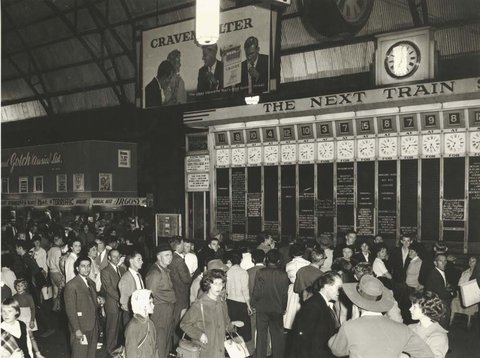 The next train is at, c. 1962