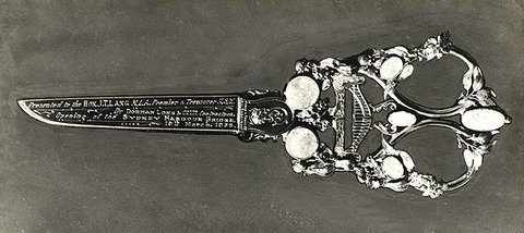 To cut the ribbon at the official opening of the Sydney Harbour Bridge, c. 1932