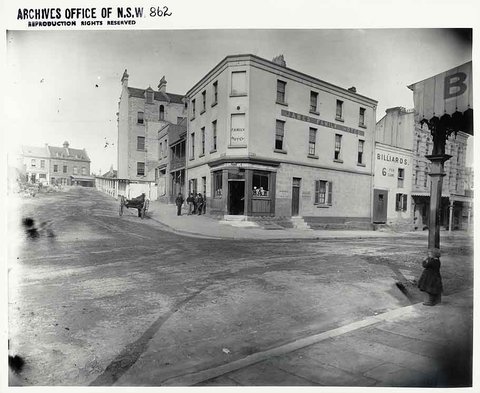James Family Hotel, Sydney, c. 1888