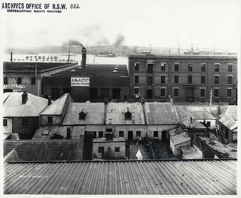 Windmill Street, Millers Point, 1901