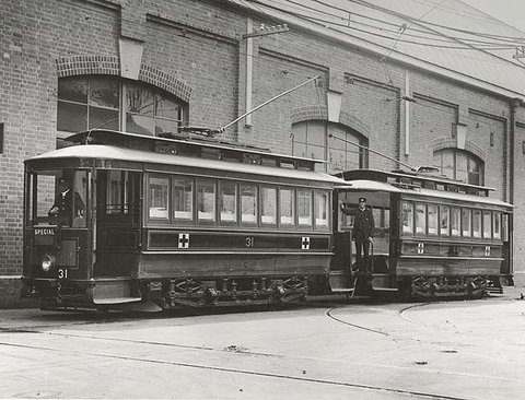 Ambulance Tram, c.1915, c. 1915