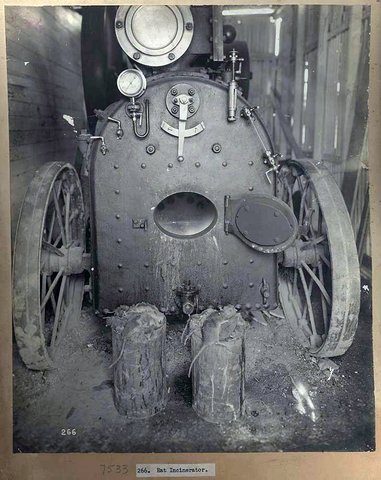 The rat incinerator, 1900, c. 1900