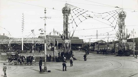 A decorated Central Railway Station, 1901, c. 1901