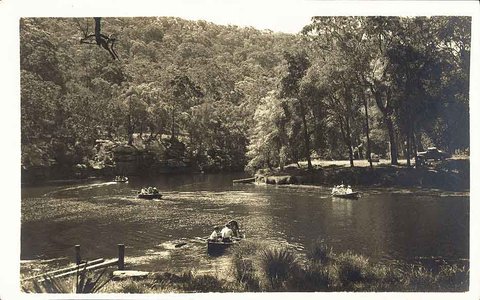 Boating on Hacking River, 1941