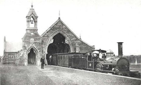 Mortuary Railway Station c.1865, c. 1865