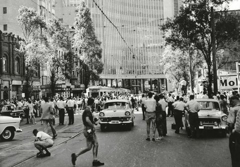 Last tram in Sydney, 1961