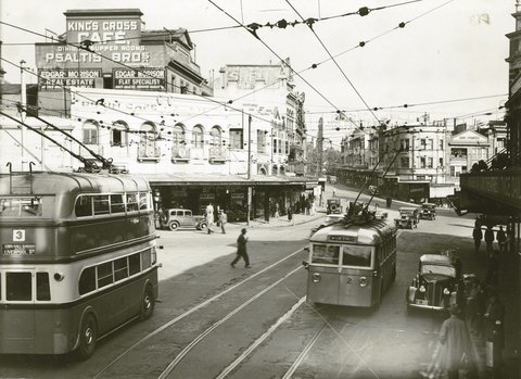 First trip of the Trolley Buses, 1934