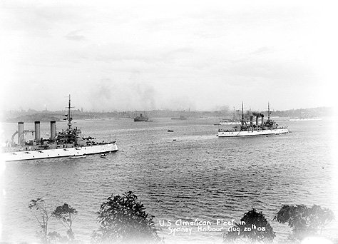 Great White Fleet in Sydney 1908, c. 1908