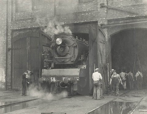 Locomotive test run, 1950