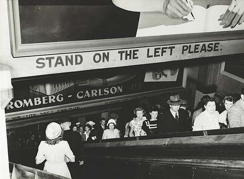 Taking the train - Wynyard, c. 1948