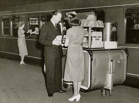 Mobile buffet service - Sydney, 1948