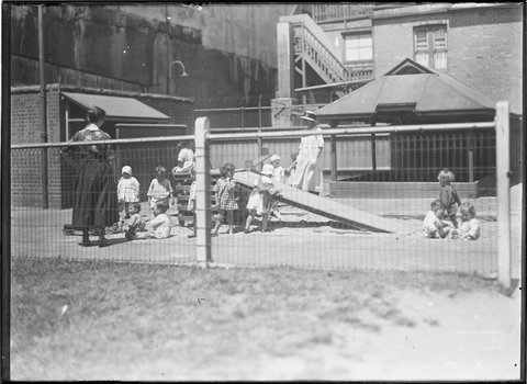Lance Playground - Sydney Harbour Trust kindergarten in High Street, Millers Point, 1923