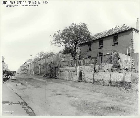 Cumberland Street, The Rocks, 1901