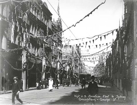Decorations for the Great White Fleet Visit, 1908