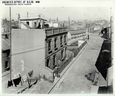 Cambridge Street, The Rocks 1901