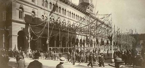 General Post Office at Martin Place, c. 1901