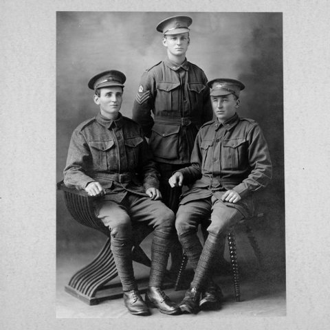 Private Theo Leslie Seabrook, 2 Lieutenant William Keith Seabrook, Private George Ross Seabrook, 1917