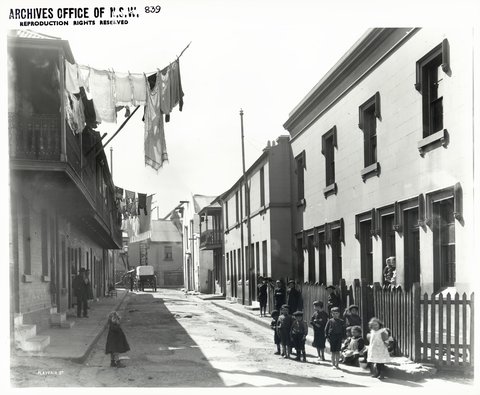 The Rocks, Sydney, 1901