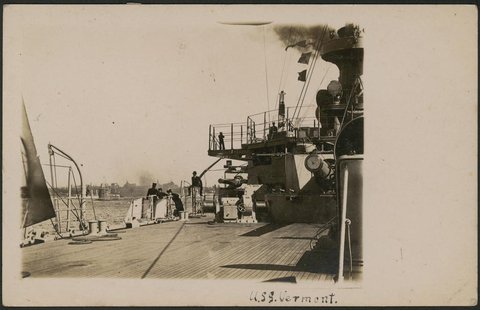 U.S.S. Vermont in Sydney Harbour, 1908