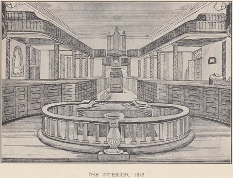 St James' 1843 interior, 1840s