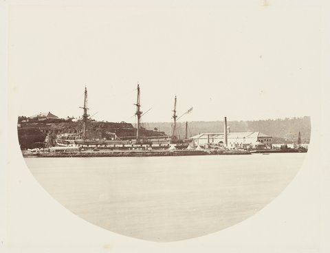 146 Cockatoo Island HMS Galatea in Dock SH, 1872