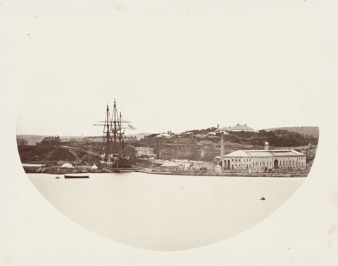 145 Cockatoo Island HMS Galatea in Dock SH, 1872