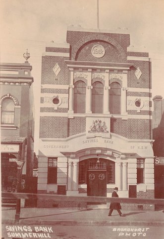 Savings Bank Summer Hill Government Savings Bank of NSW, 1900–27