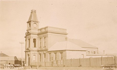 Town Hall Canterbury, 1900–27