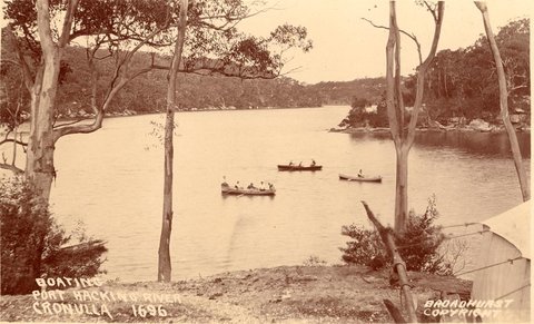 Boating Port Hacking Cronulla, 1900–27