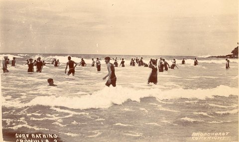 Surf bathing Cronulla, 1900–27