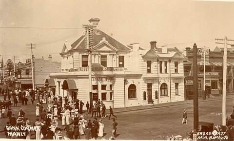 Bank Corner Manly, 1900–27