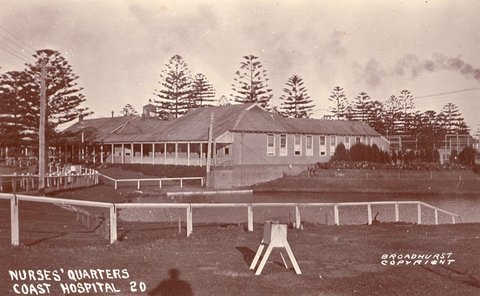 Nurses Quarters Coast Hospital, 1900–27