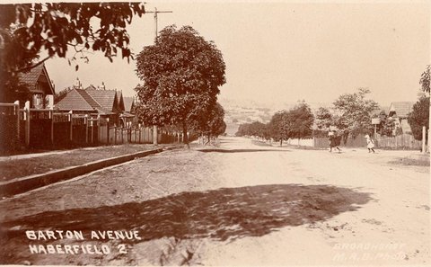Barton Avenue Haberfield, 1900–27