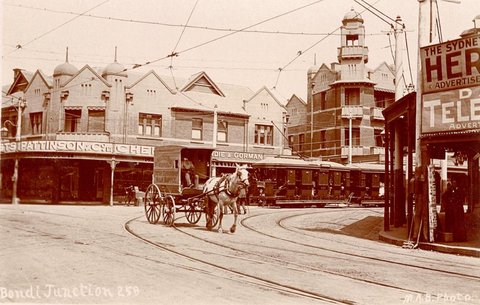 Bondi Junction including Pattinson amp Co Chemist, 1900–27