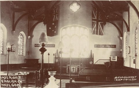 Interior English Church Mulgoa, 1900–27