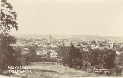 Birdseye View Parramatta, 1900–27