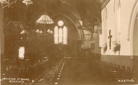Interior St Johns Ashfield, 1900–27