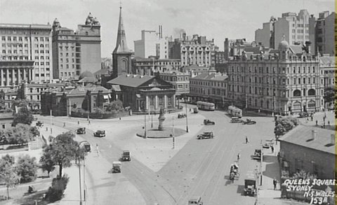 Queen's Square, Sydney c1930, 1930s