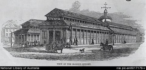 Sydney Market 1857, 1850
