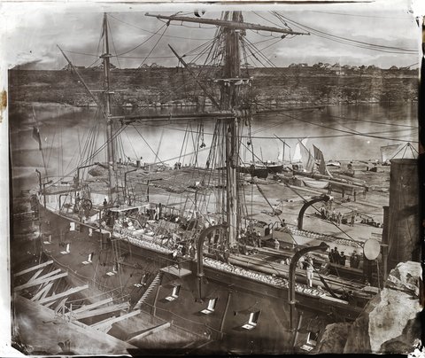 French warship 'Atalante', Fitzroy Dock, Sydney, 1873 A2825358h
